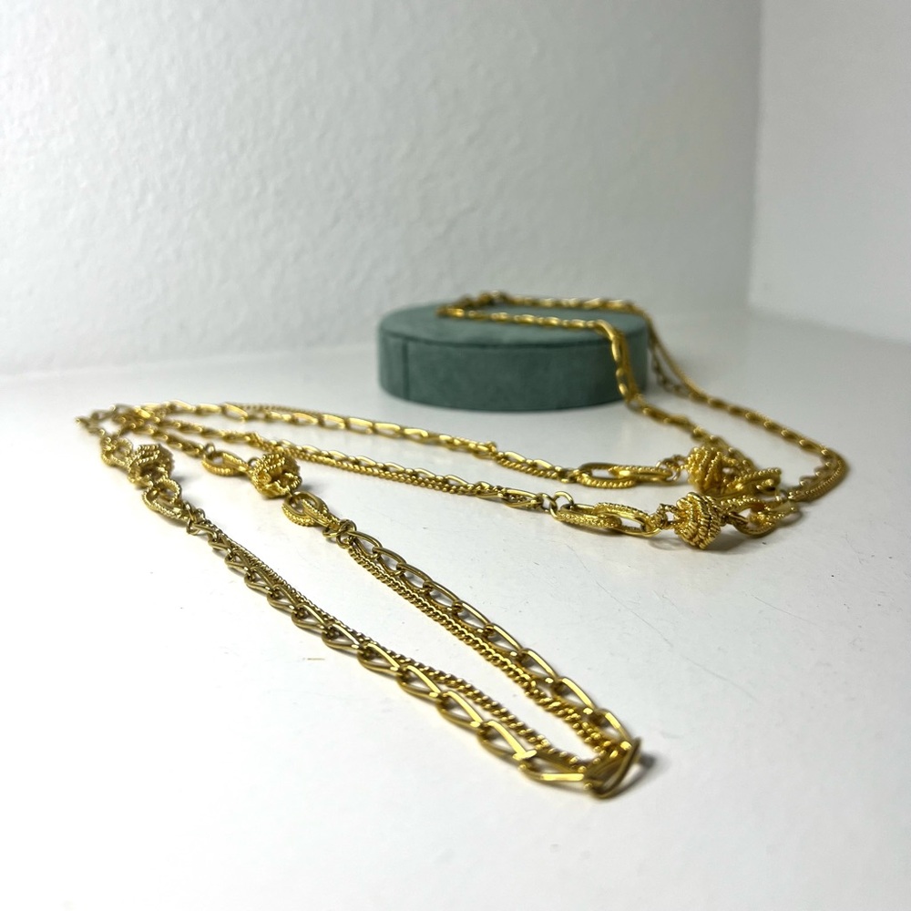 Vintage Gold Tone Chain Necklace